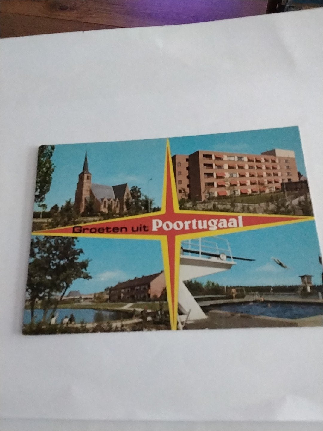 Ansichtkaart Groeten uit Poortugaal - Vintage, Ophalen of Verzenden, 1960 tot 1980, Gelopen, Zuid-Holland