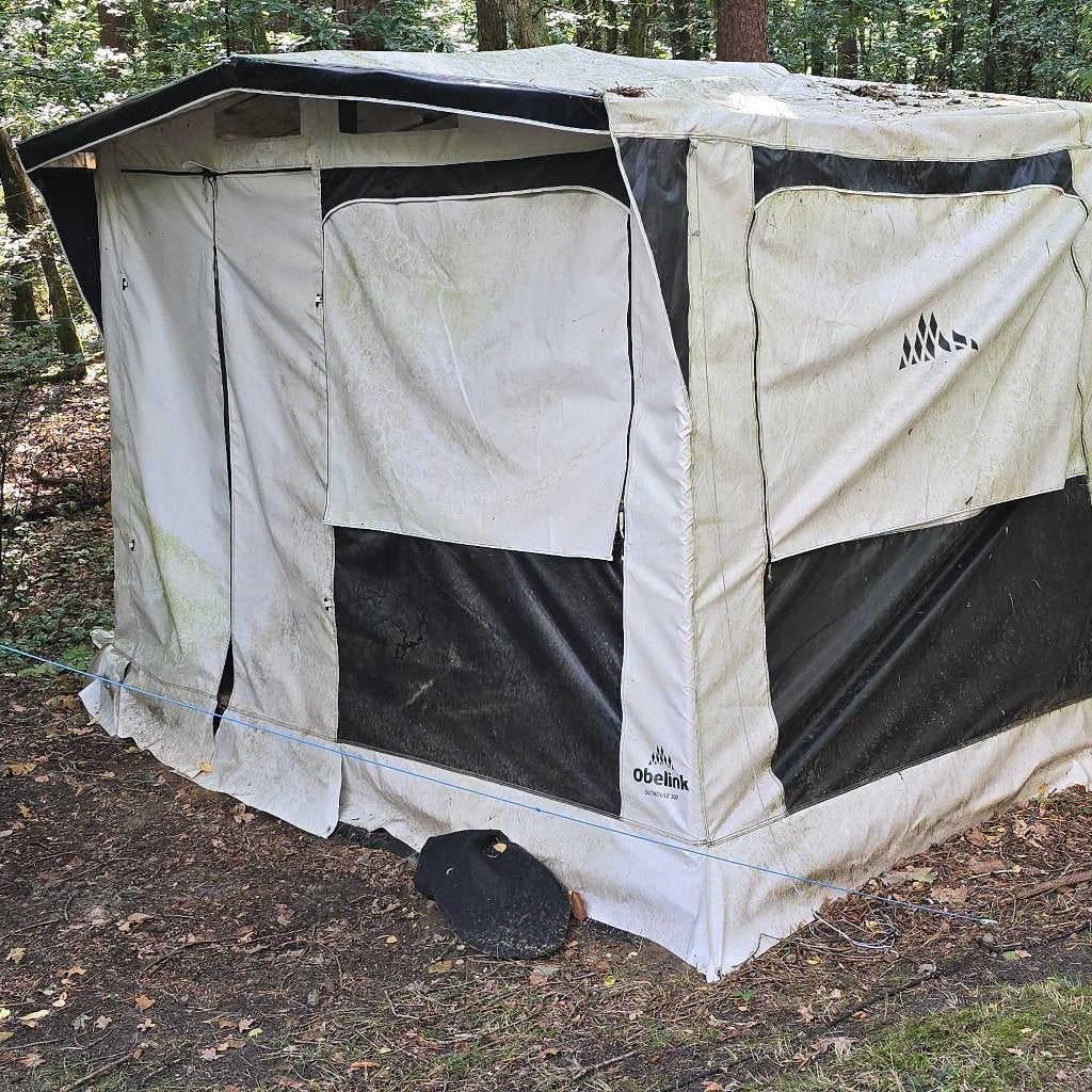 Te koop schuurtent van obelinck, Ophalen, Gebruikt