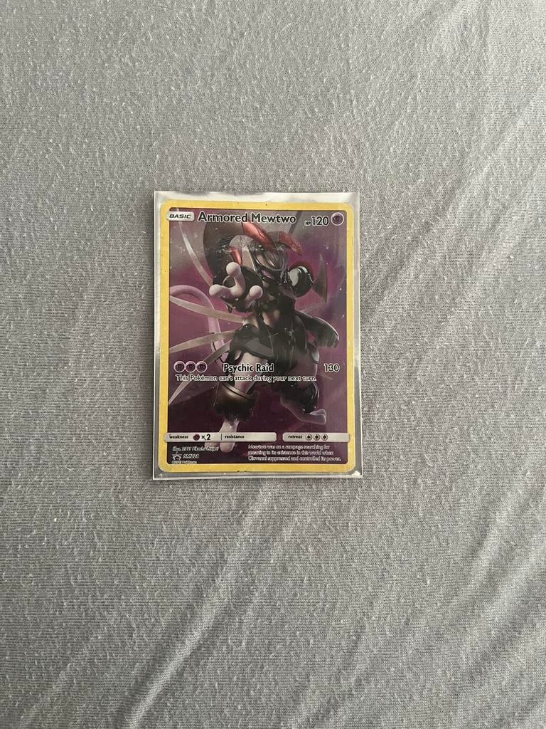 Armored mewtwo Pokemon kaart, Ophalen of Verzenden, Zo goed als nieuw