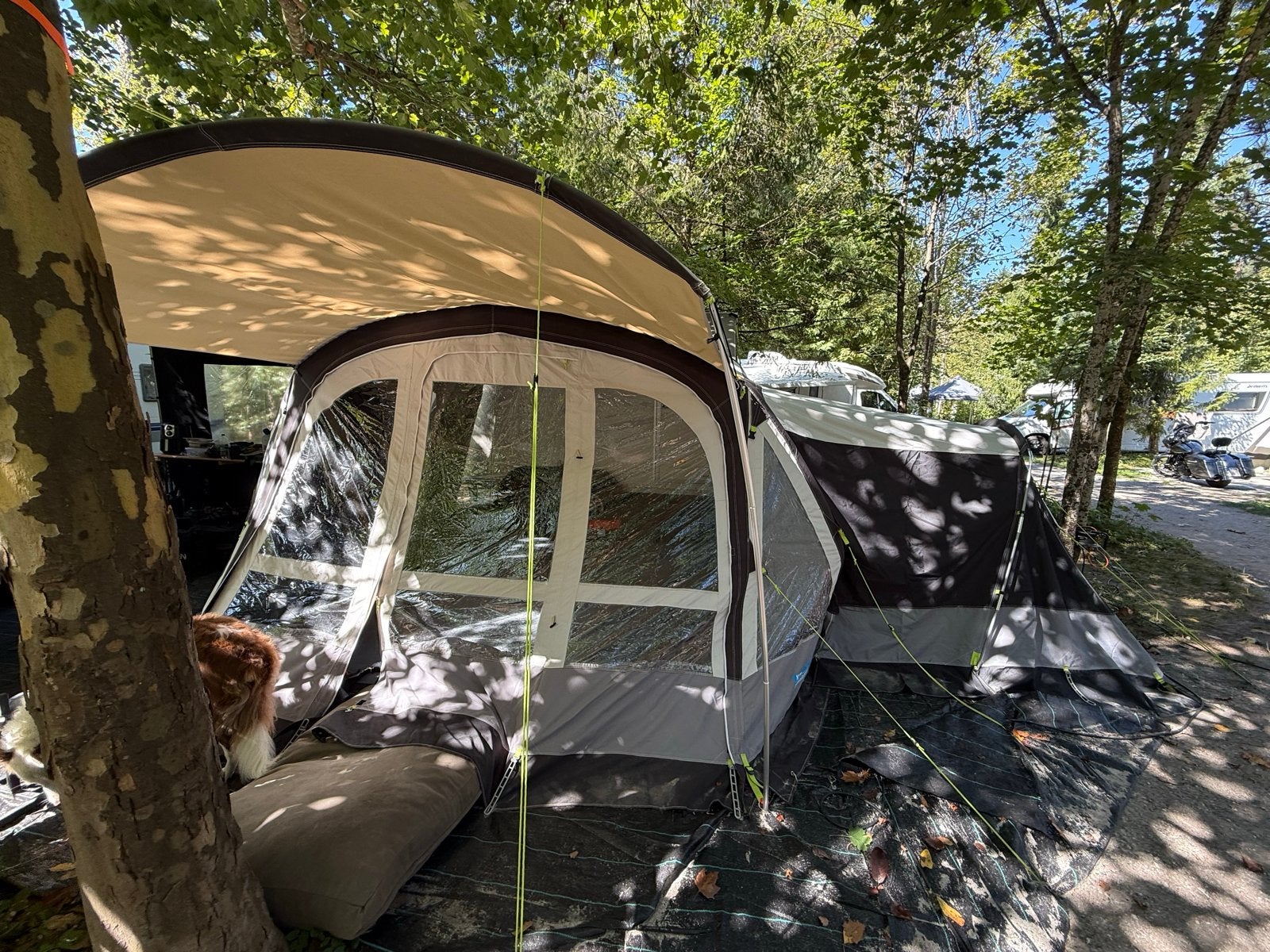 Kampa Fiesta Air Pro 350 Voortent met complete extra's, Ophalen, Gebruikt, Kampa Dometic