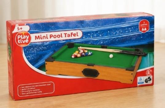 Mini Pool Tafel – compacte biljartset voor thuis, Sport en Fitness, Biljarten en Poolen, Nieuw, Pooltafel, Ophalen