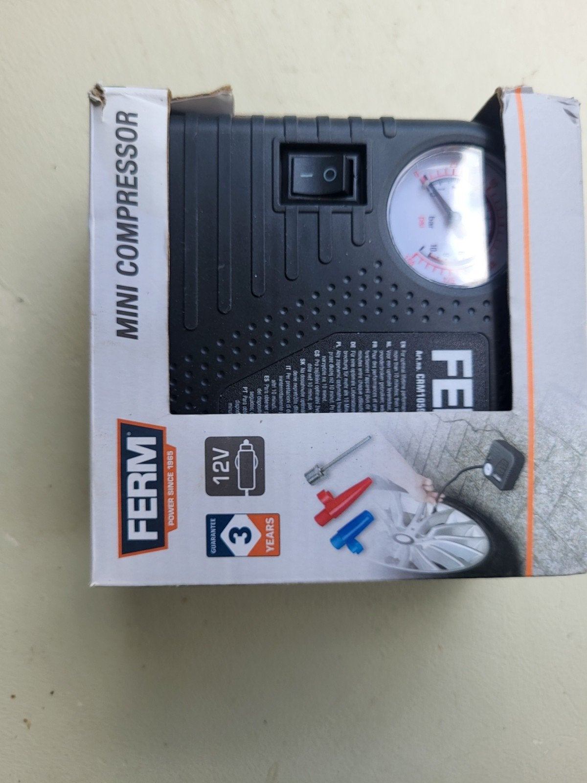 Ferm Mini Compressor 12V CRM1059 - Nieuw in doos, Ophalen of Verzenden