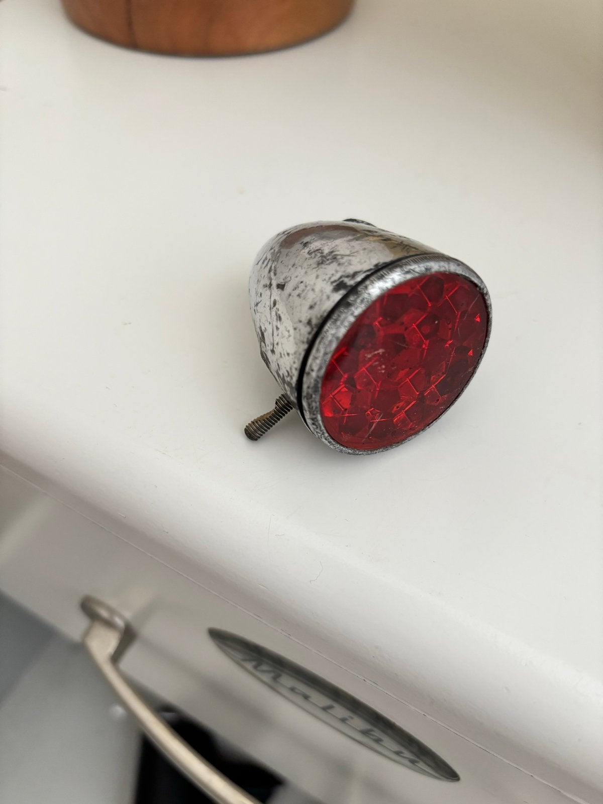 Oud fiets achterlicht - Vintage, Ophalen, Gebruikt, Overig, Achterlicht