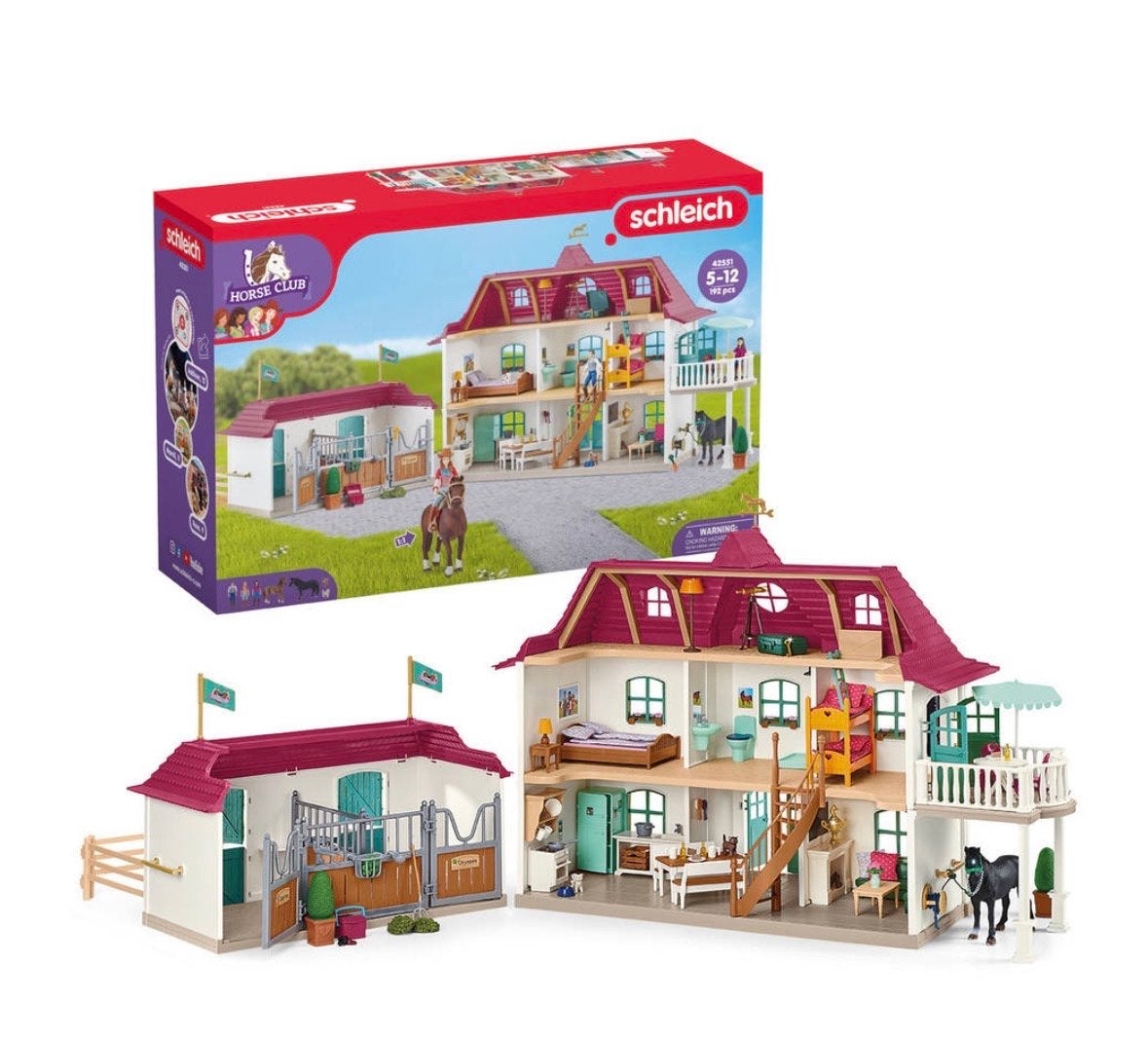 Schleich Paardenclub Huis - Zo goed als nieuw!, Kinderen en Baby's, Speelgoed | Poppenhuizen, Ophalen, Zo goed als nieuw, Poppenhuis