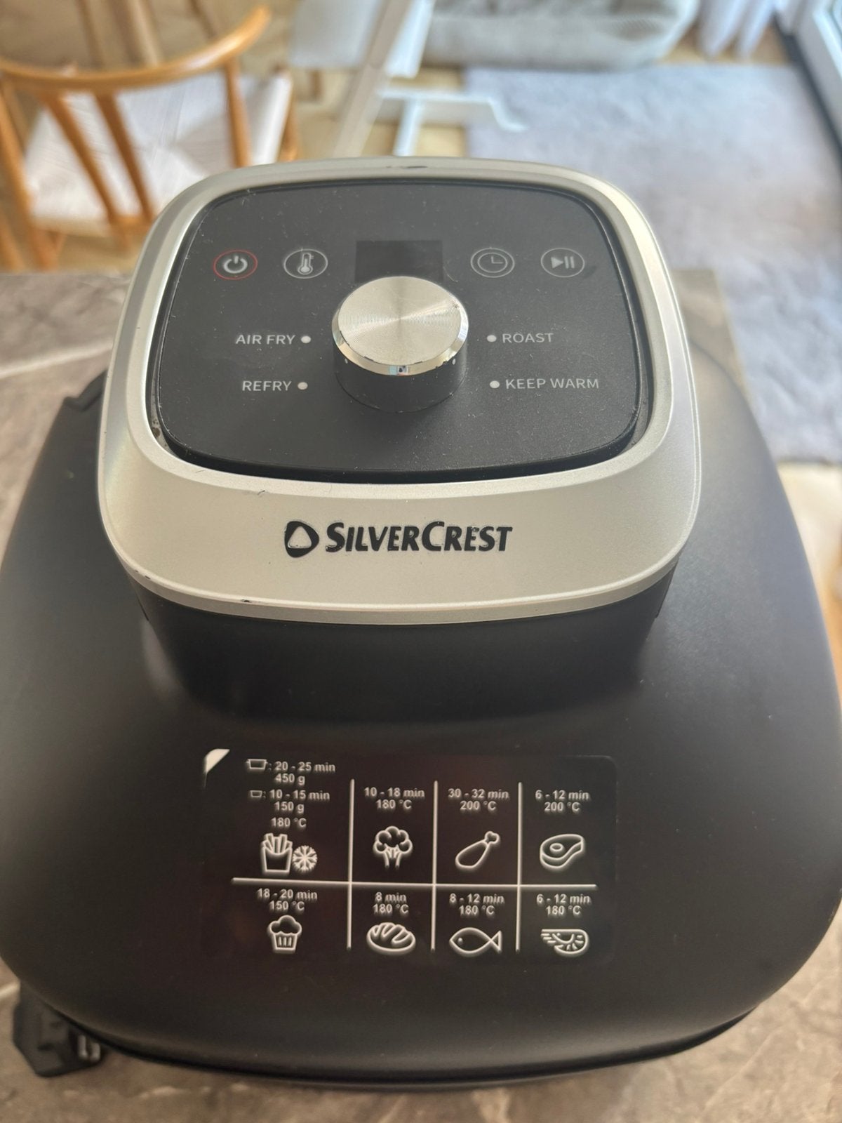 Silvercrest airfryer glas