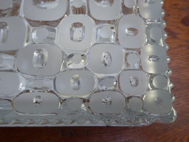 Aparte vintage plafonniere van persglas, Antiek en Kunst, Ophalen of Verzenden