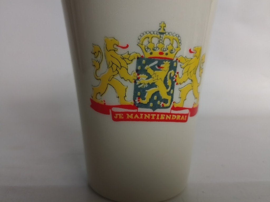 Beker bij huwelijk Beatrix en Claus 1966, Ophalen of Verzenden, Nieuw, Nederland, Servies