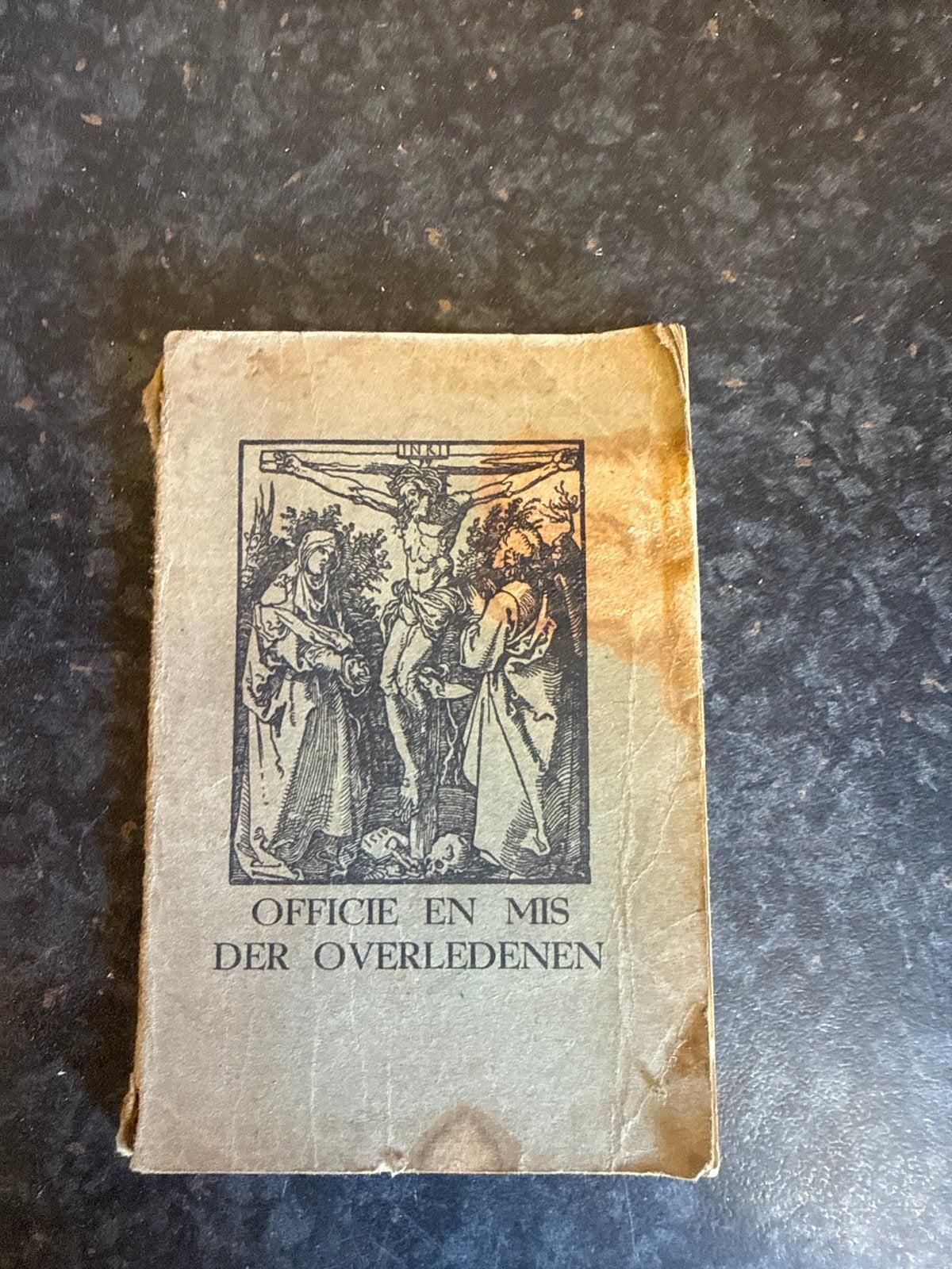 Oud boekje: Officie en Mis der Overledenen, Ophalen