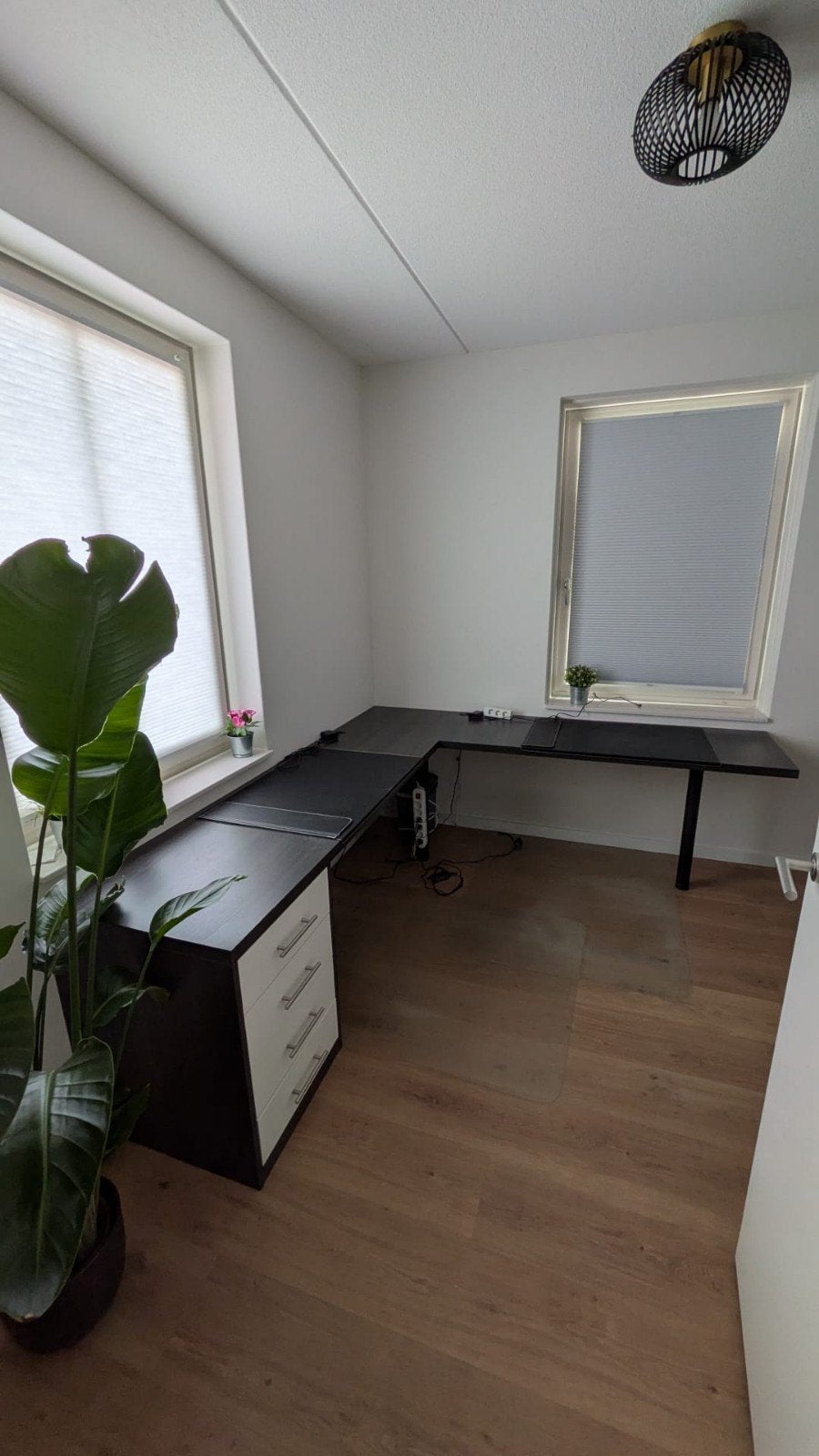 L-vormig Bureau met Ladenkast, Ophalen, Gebruikt