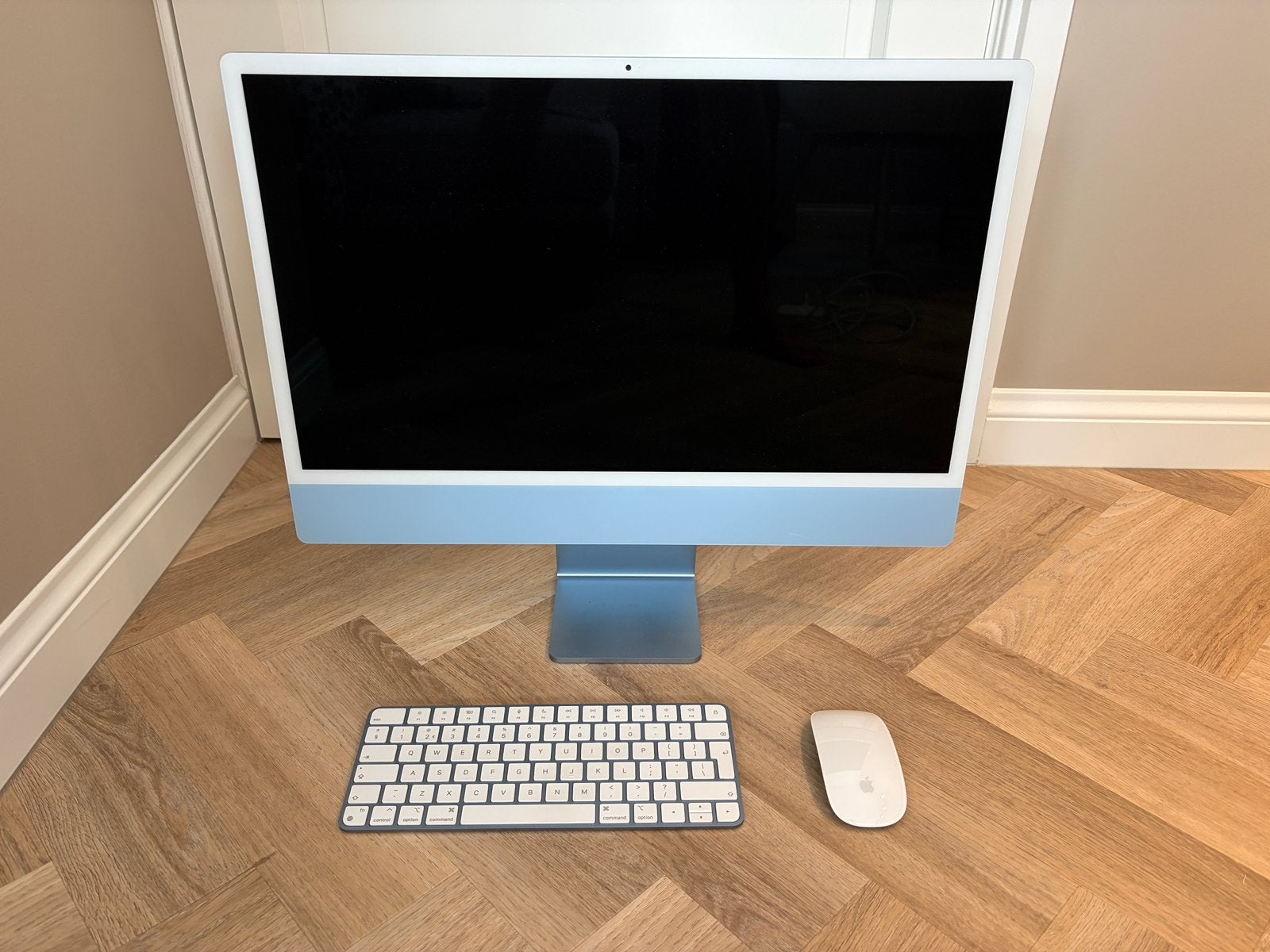 Apple iMac 24” Blauw - M1 Compleet, Computers en Software, Apple Desktops, Ophalen, SSD, IMac, 24 inch