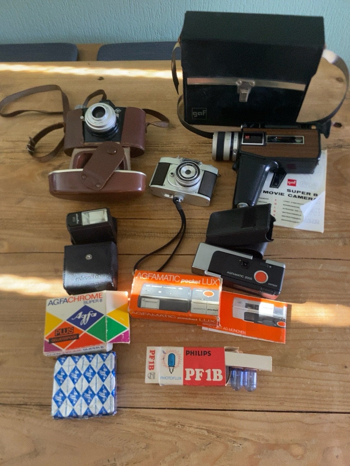 Vintage Camera Collectie: Agfa, GAF, Minolta & Meer, Audio, Tv en Foto, Fotocamera's Analoog, Ophalen of Verzenden, Gebruikt, Compact
