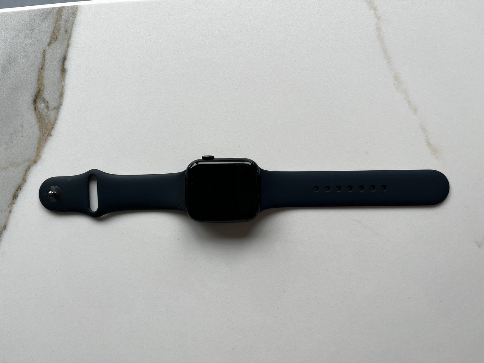 Apple watch serie 7 45 mm, Hoogte, Zwart, IOS, Ophalen of Verzenden