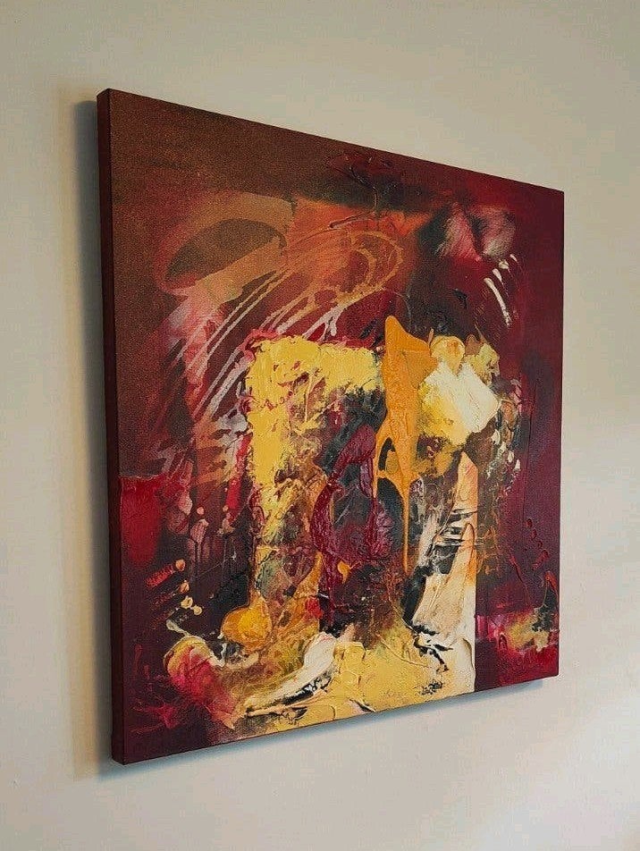 William Malucu - Passion - Abstract Kunstwerk, Antiek en Kunst, Ophalen