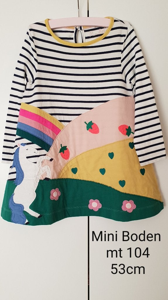Mini Boden jurk mt 104, Kinderen en Baby's, Meisje, Ophalen of Verzenden, Zo goed als nieuw, Jurk of Rok
