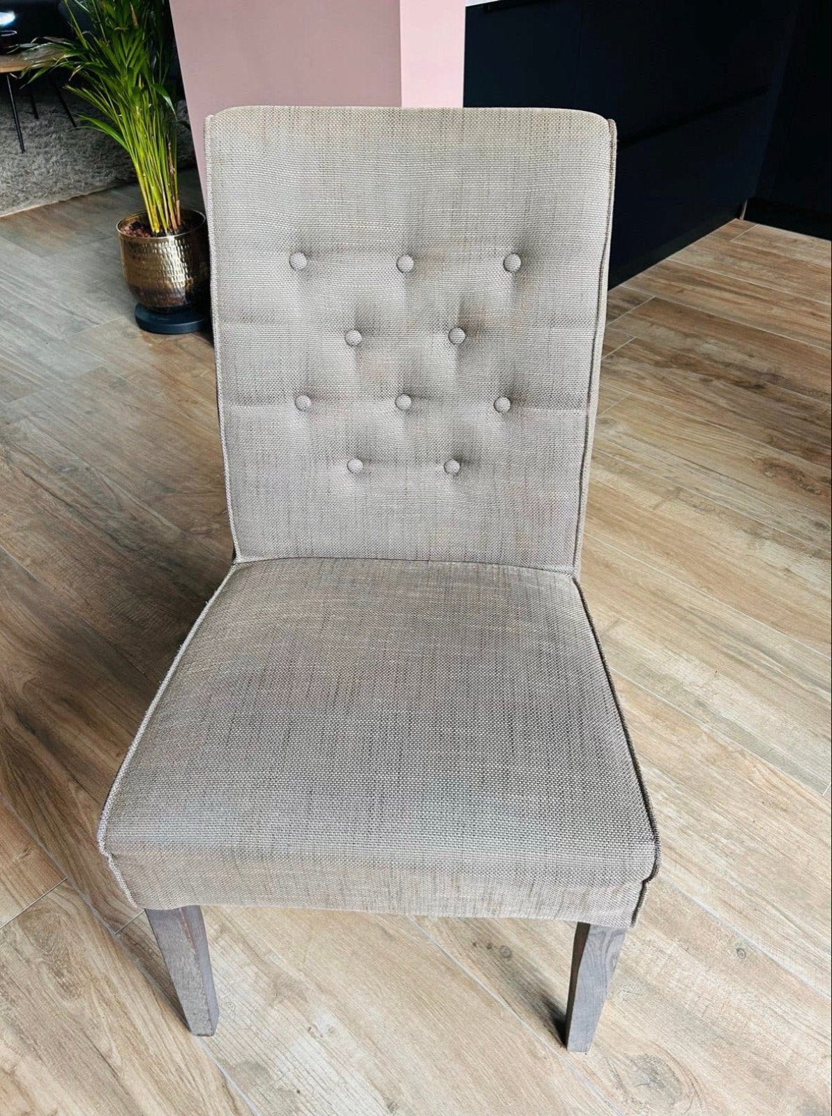 4 eetkamerstoelen van Mobi Alkmaar,, Ophalen, Gebruikt, Bruin, Vier
