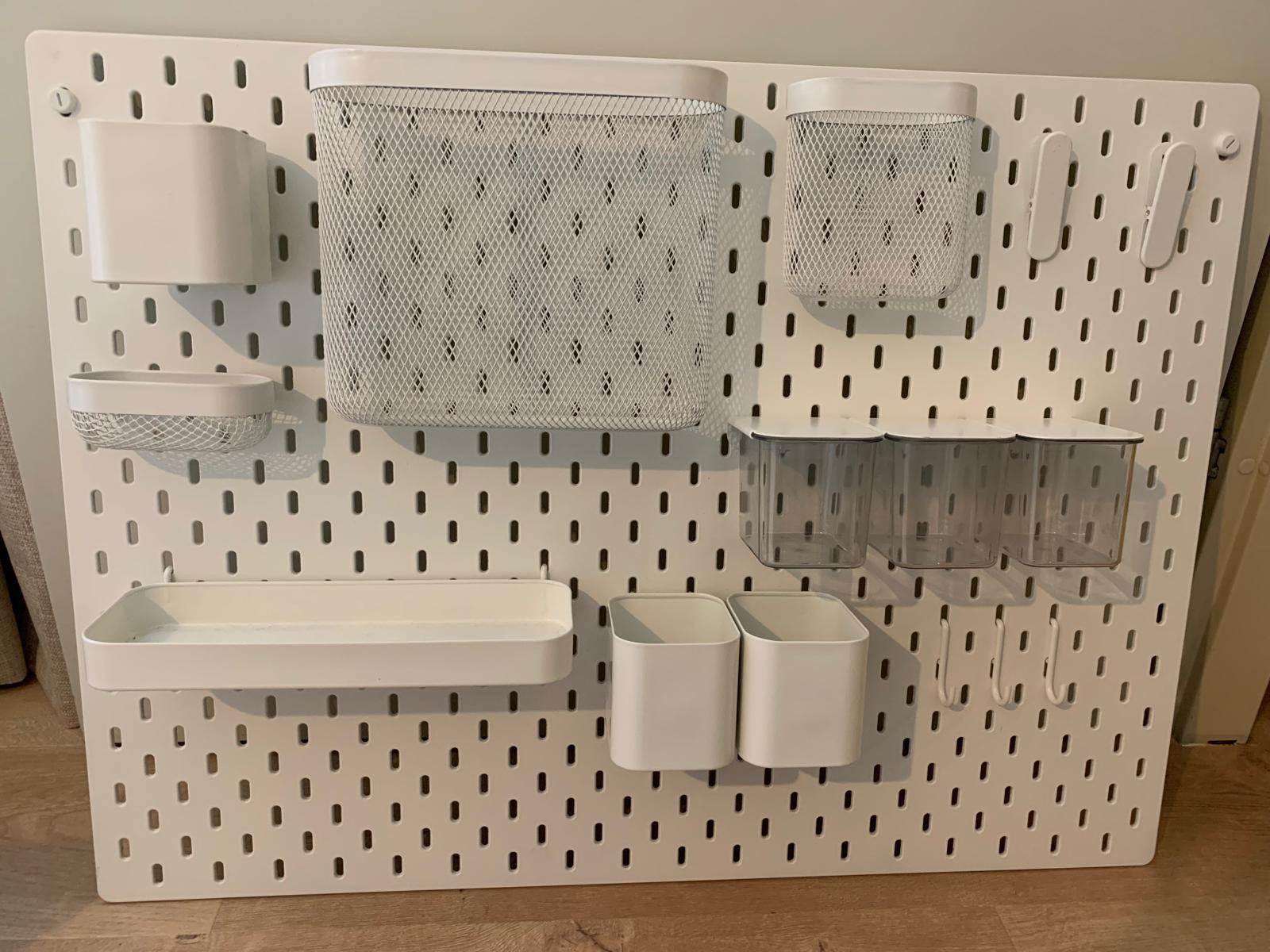 Ikea Skådis ophangboard met veel accessoires, Ophalen, Zo goed als nieuw