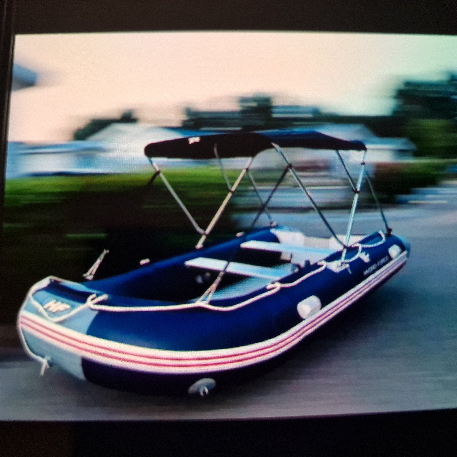 Rubberboot 3.90 met buitenboordmotor zonder plaatjes, Ophalen of Verzenden