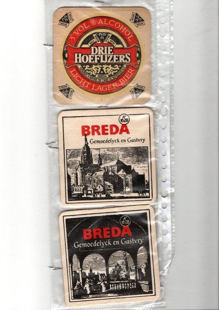 OUDE BREDA BIEREN VILTJES, Verzenden, Nieuw, Viltje(s), Overige merken