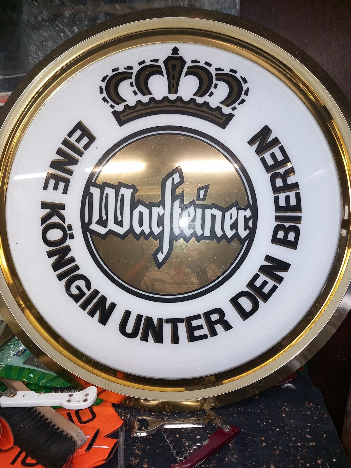 Warsteiner Reclamebord - Lichtbak -, Verzamelen, Biermerken, Gebruikt, Reclamebord, Plaat of Schild, Overige merken, Ophalen of Verzenden