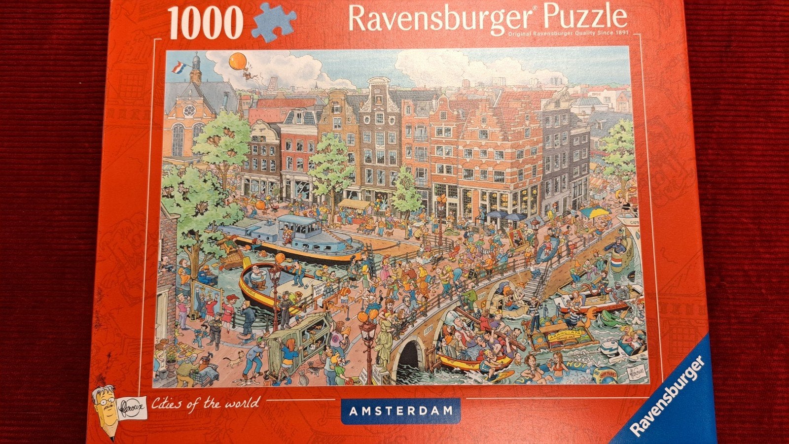 Ravensburger Legpuzzel 1000 stukjes - Amsterdam, Hobby en Vrije tijd, Ophalen of Verzenden, 500 t/m 1500 stukjes, Zo goed als nieuw