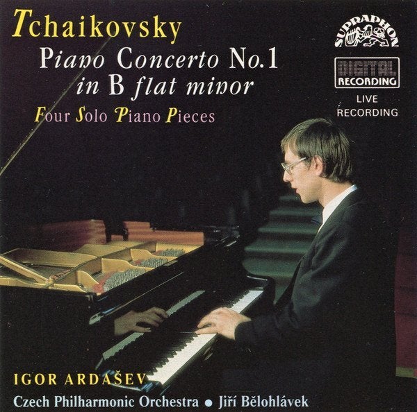 TCHAIKOVSKY Piano Concerto + 4 solo Pieces ARDASEV Supraphon, Inclusief boekje, Ophalen of Verzenden, Zo goed als nieuw, Romantiek