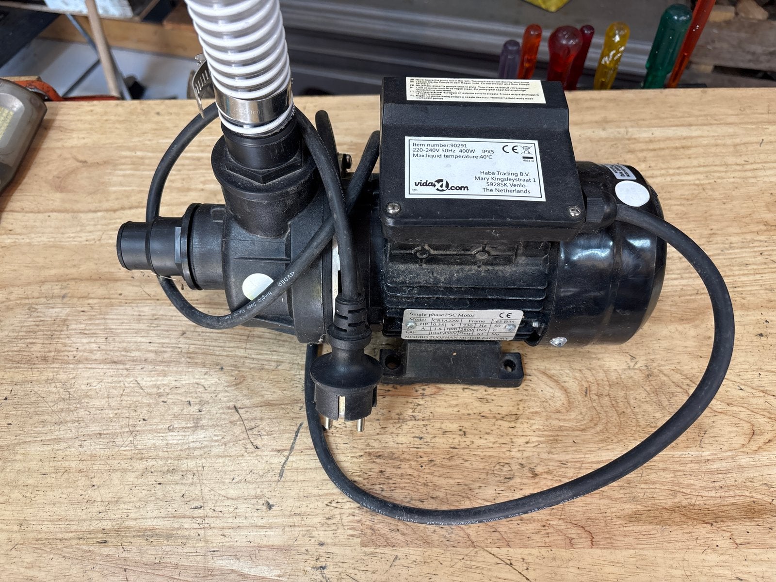 VidaXL aanzuigpomp waterpomp 400W, Ophalen of Verzenden