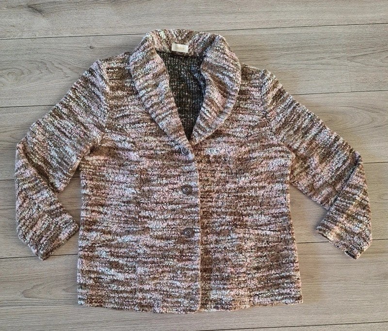 Atelier Goldner Schnitt bouclé vest maat 48 xxl, Bruin, Maat 46/48 (XL) of groter, Ophalen of Verzenden, Zo goed als nieuw