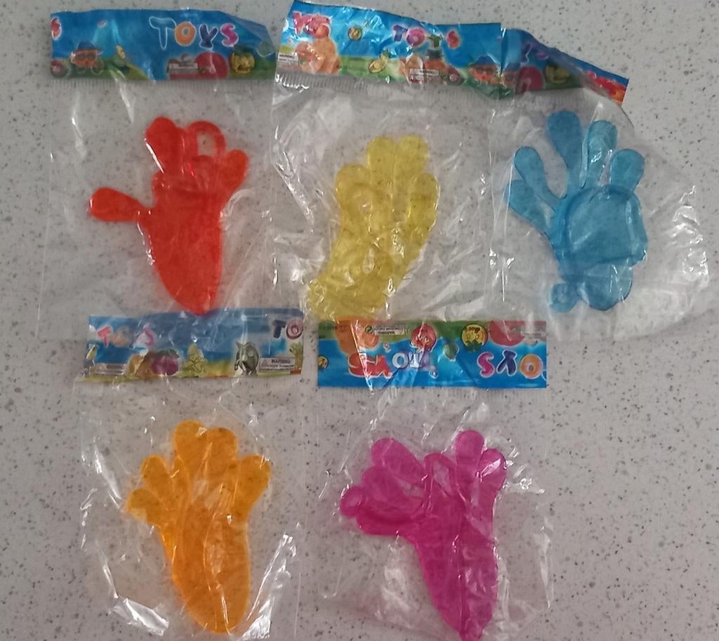 Plak handjes traktatie nieuw, Hobby en Vrije tijd, Feestartikelen, Nieuw, Feestartikel, Ophalen of Verzenden