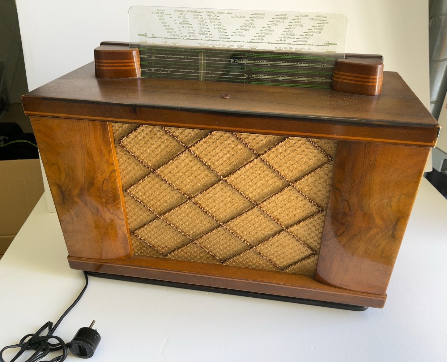 Philips BX680A buizenradio (1948) werkend volledig origineel, Ophalen