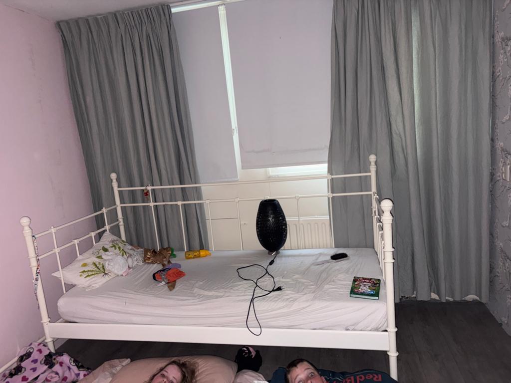 Wit spijlenbed IKEA 90x200 (excl. matras/lattenbodem), Ophalen, Gebruikt, 90 cm, Eenpersoons