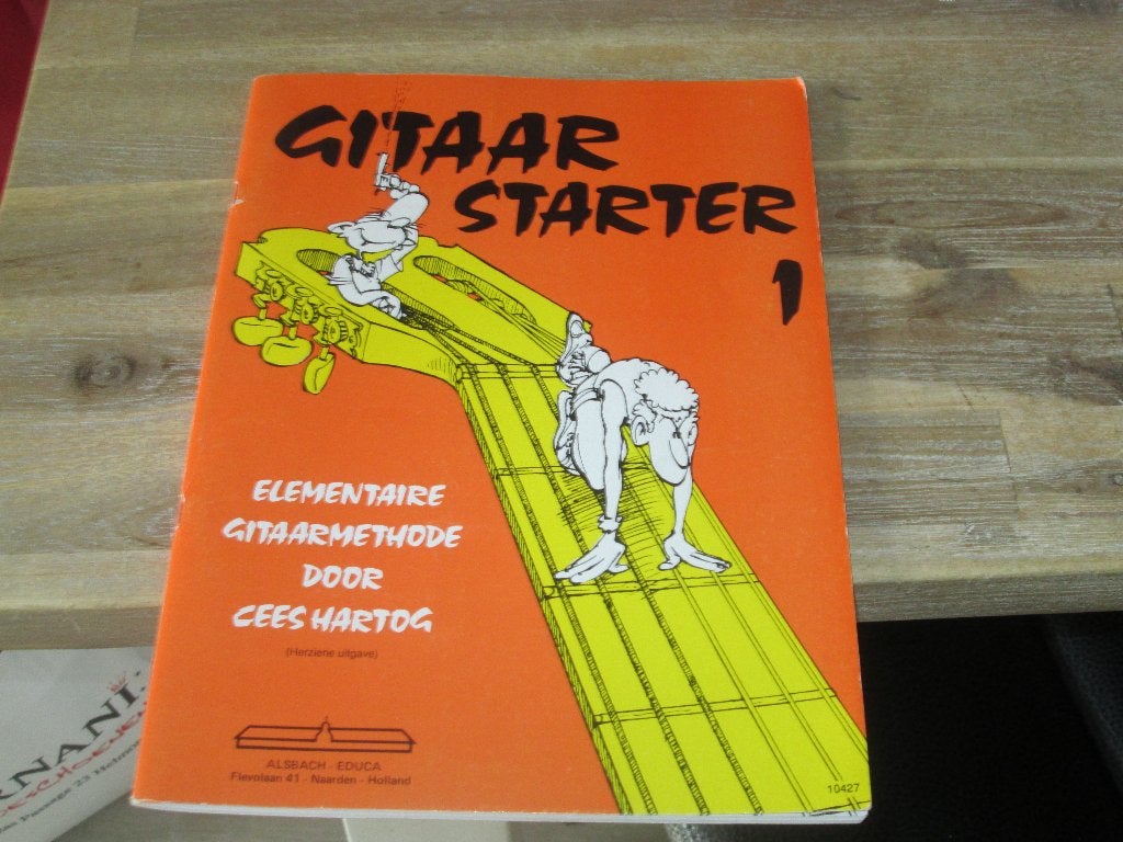 Gitaar Starter 1 - Elementaire Gitaarmethode Cees Hartog, Gitaar, Overige genres, Les of Cursus, Nieuw