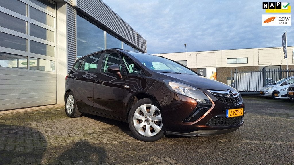 Opel Zafira Tourer 1.4 Design Edition, 5 Deurs, Trekhaak, Na, Auto's, Opel, Euro 5, Gebruikt, 4 cilinders, Bruin