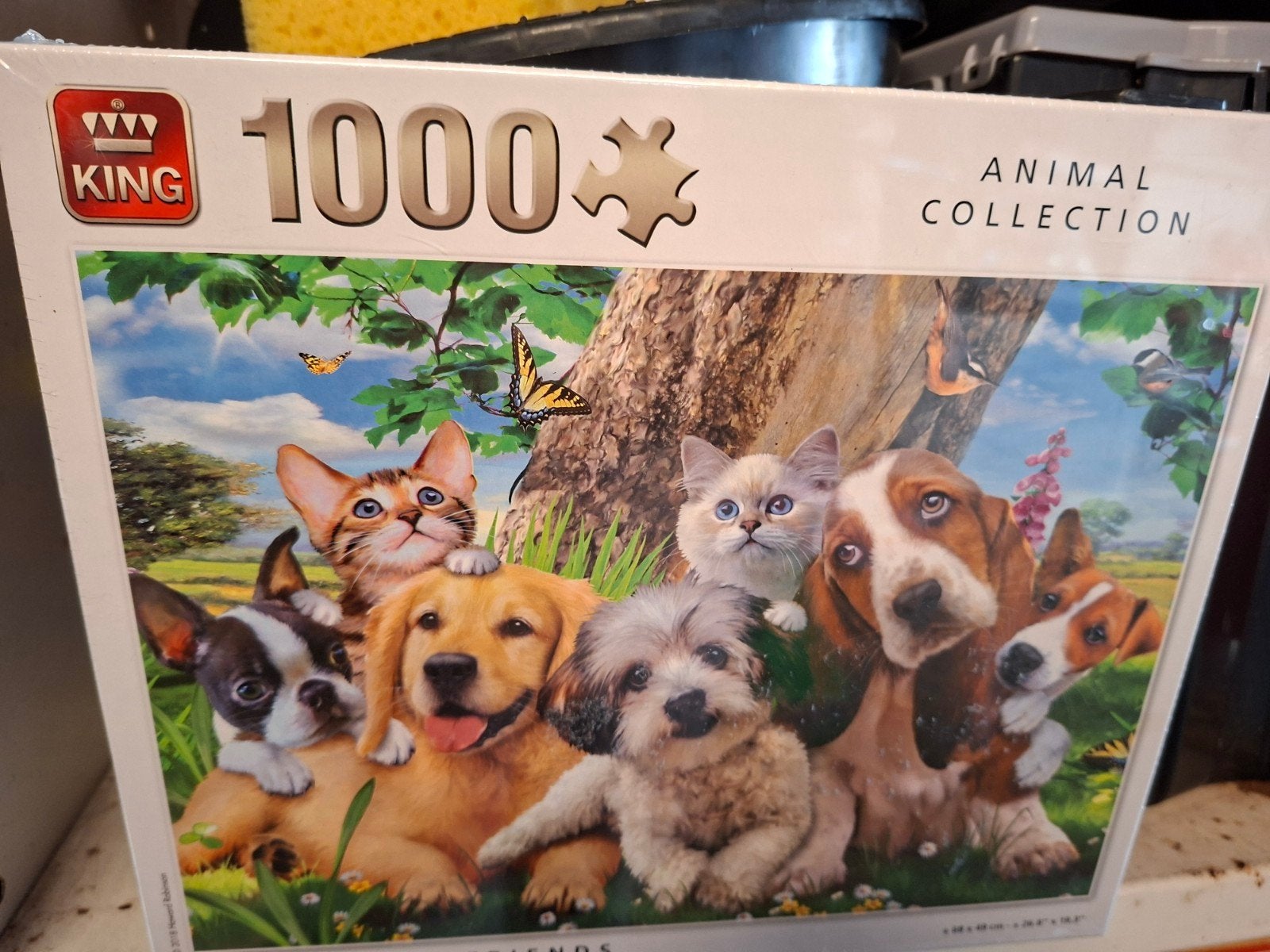 Nieuwe King Legpuzzel 1000 stukjes - Dieren Vrienden, Ophalen of Verzenden, 500 t/m 1500 stukjes, Nieuw, Legpuzzel