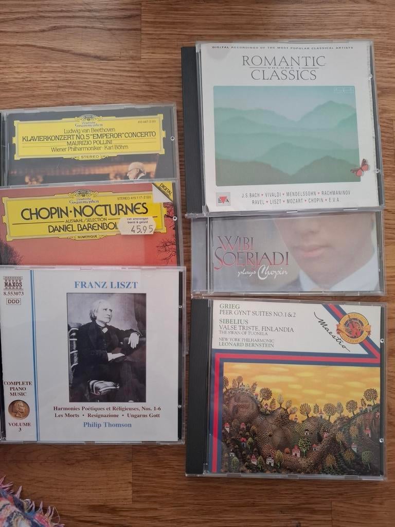 Diverse klassieke CD's: Beethoven, Chopin, Liszt, Grieg, Ophalen of Verzenden, Romantiek, Gebruikt, Orkest of Ballet