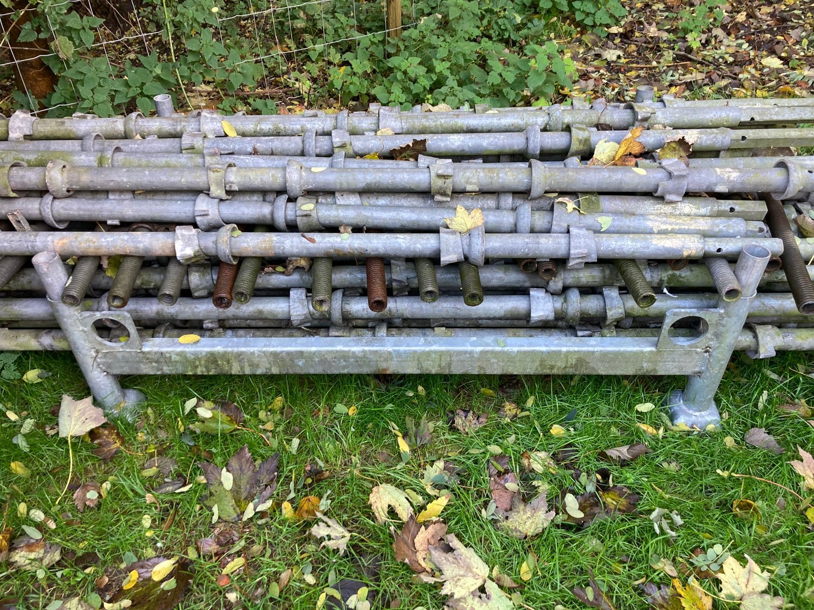 Stalen steiger Cuplock, Ophalen, Gebruikt, Gevelsteiger, 5 meter of hoger