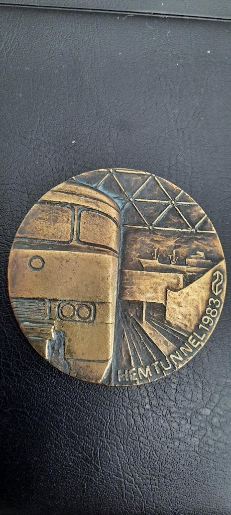 Penning Hemtunnel 1983, Ophalen of Verzenden, Brons, Nederland