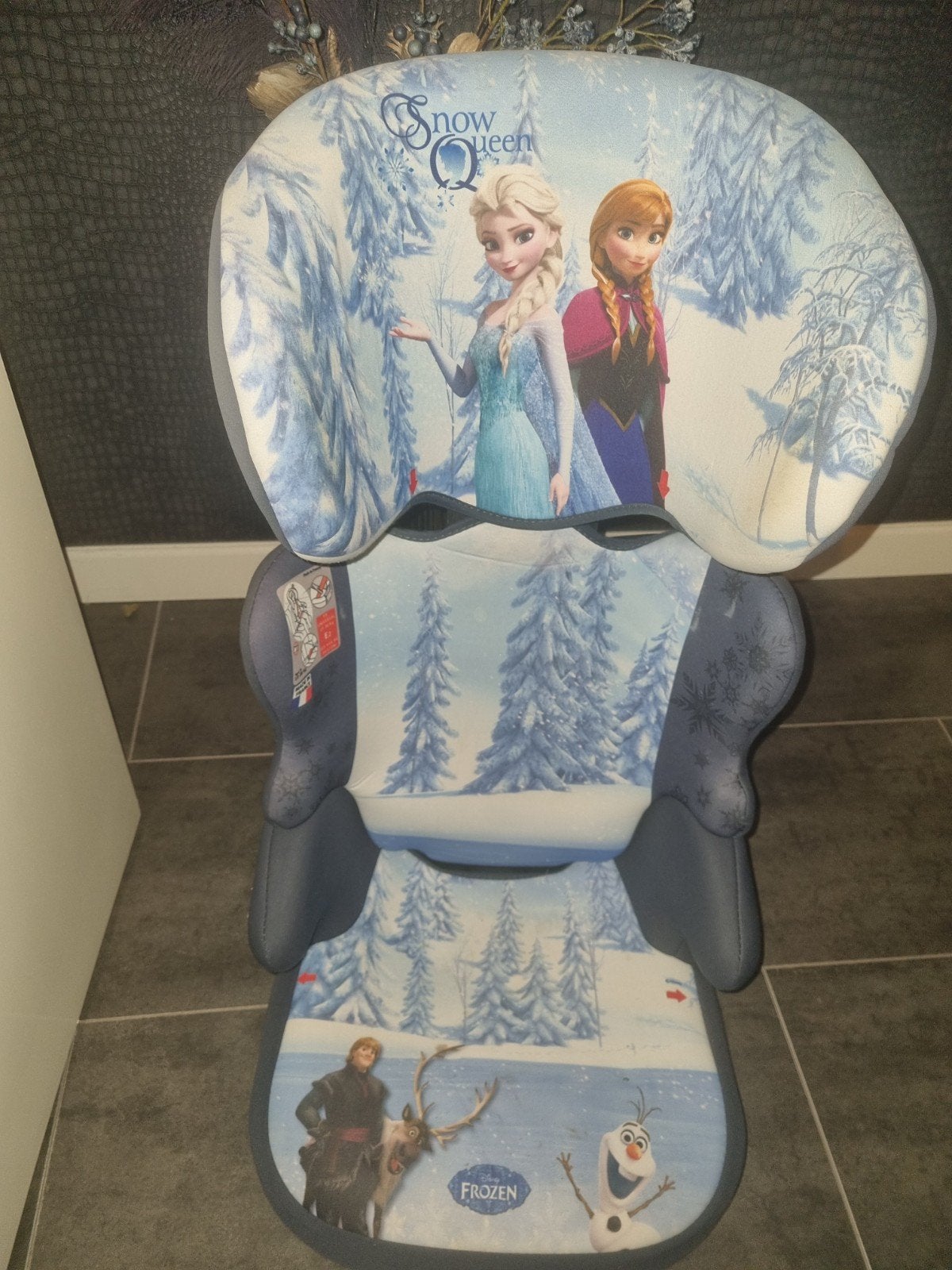 Frozen Elsa Anna autostoel verhoger met rugleuning, Kinderen en Baby's, Autostoeltjes, 15 t/m 36 kg, Zijbescherming, Ophalen, Overige merken