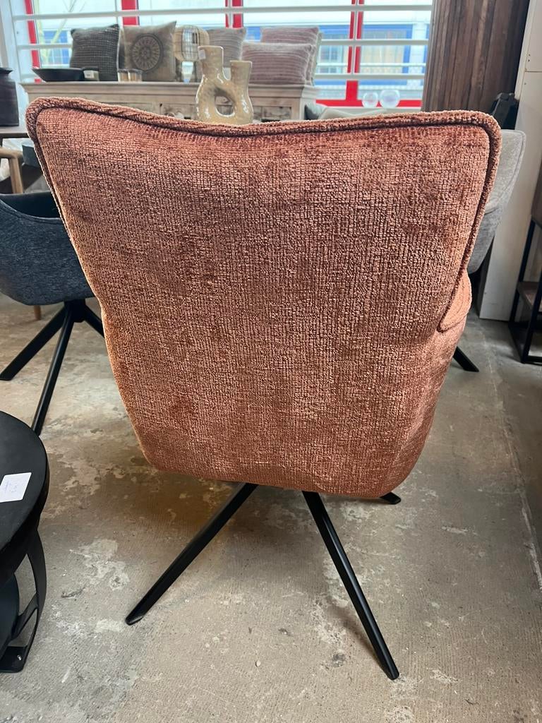 Magazijn leegverkoop nieuwe draai-eetstoelen zachte stof 129, Overige kleuren, Nieuw, Ophalen of Verzenden, Hotelchique industrieel