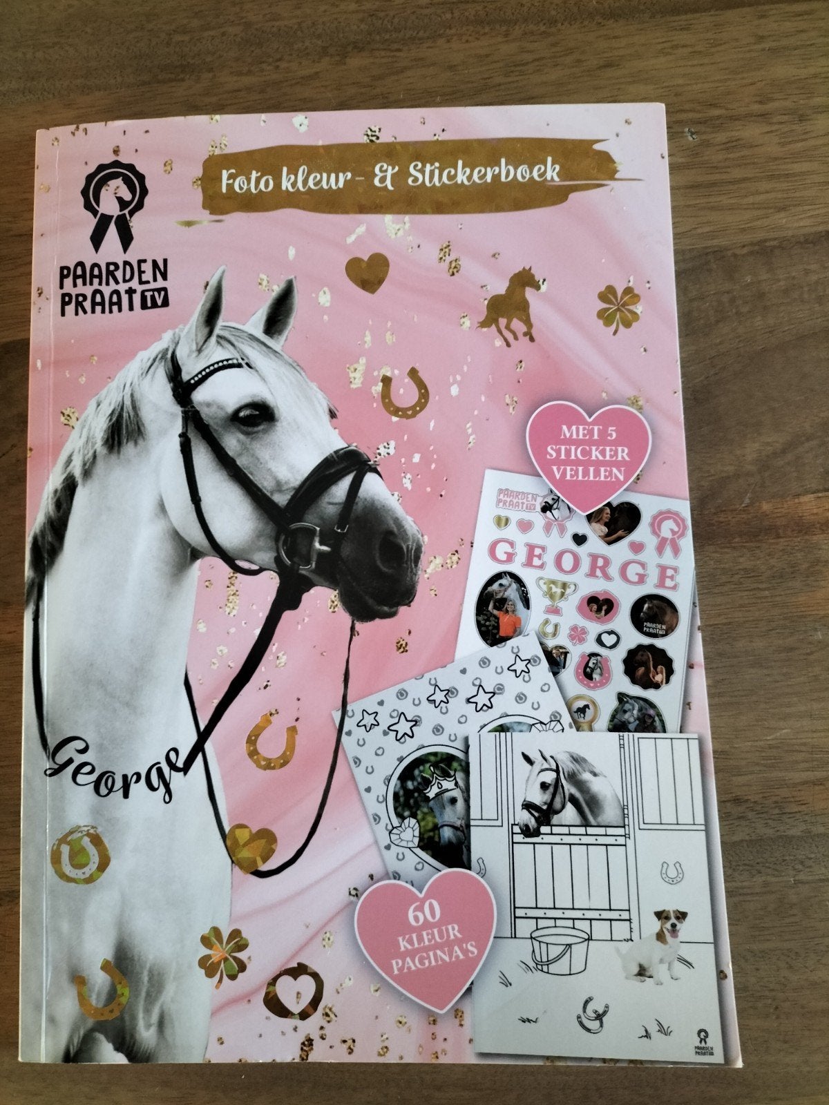 Paarden Praat TV Foto kleur- & Stickerboek George, Ophalen of Verzenden, Nieuw, Knutselen