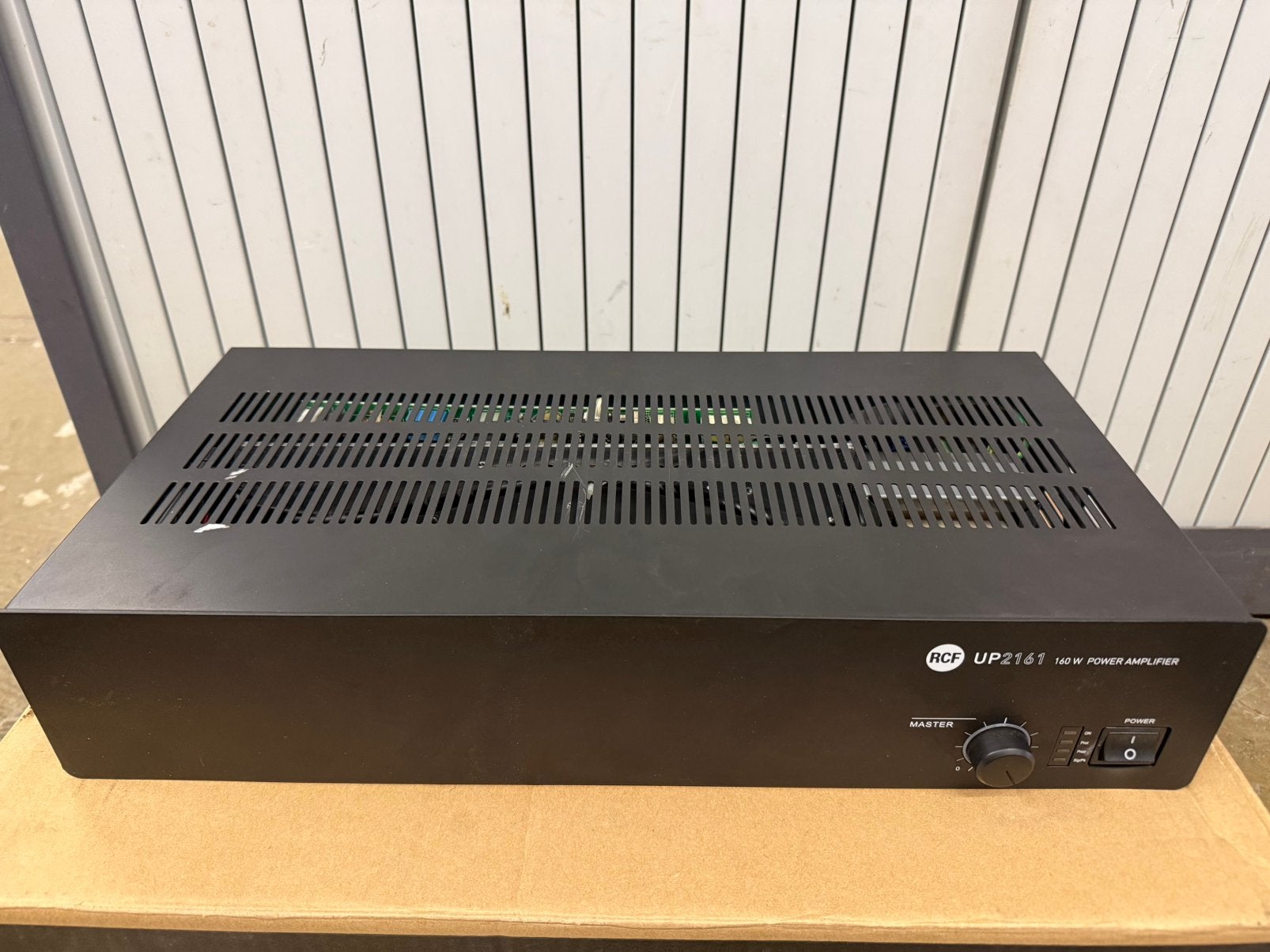 Rcf up2161 160watt 100volt versterker, Ophalen of Verzenden, Zo goed als nieuw, 120 watt of meer, Overige merken