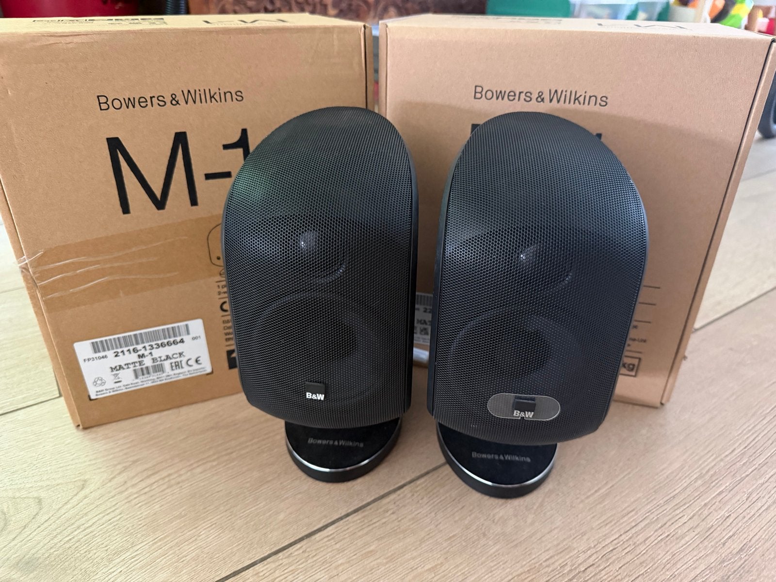 2x Bowers & Wilkins M-1 Satelliet Luidsprekers (Mat Zwart), Audio, Tv en Foto, Luidsprekers, Stereo speakers, Nieuw, Ophalen of Verzenden