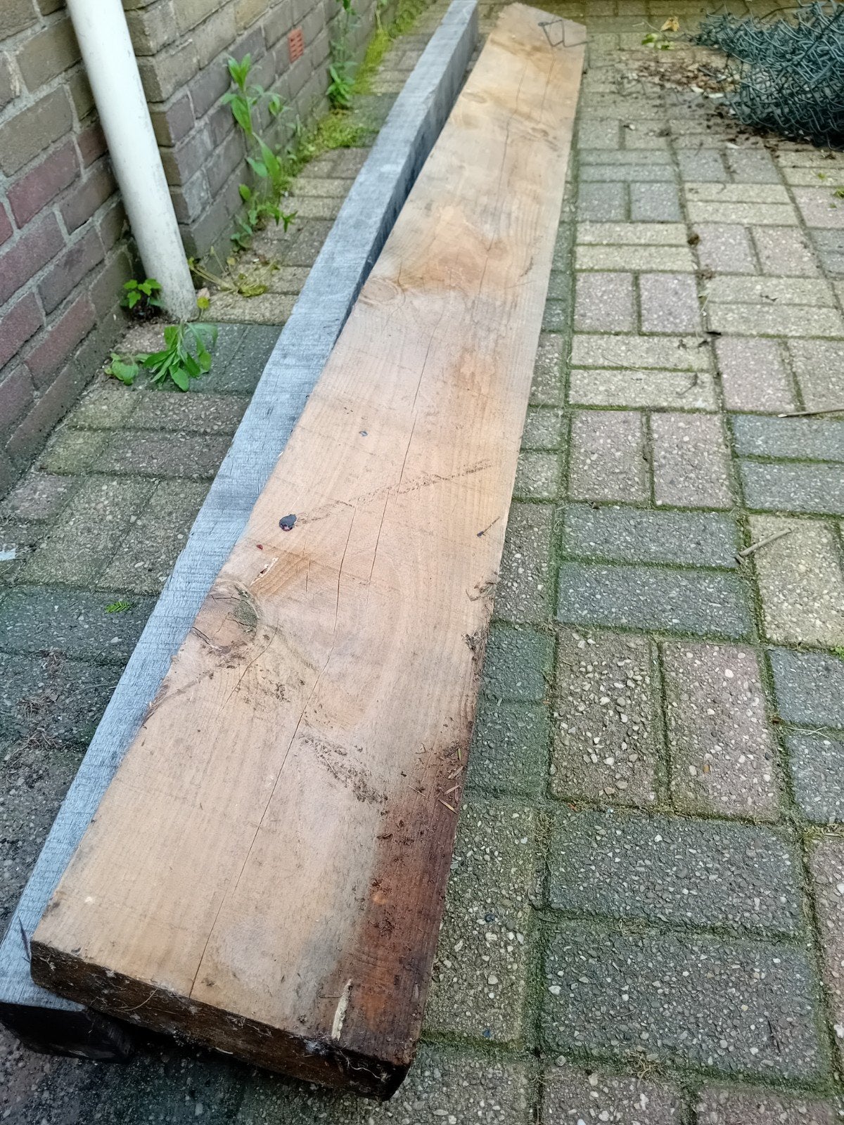 Grenen balk, Ophalen