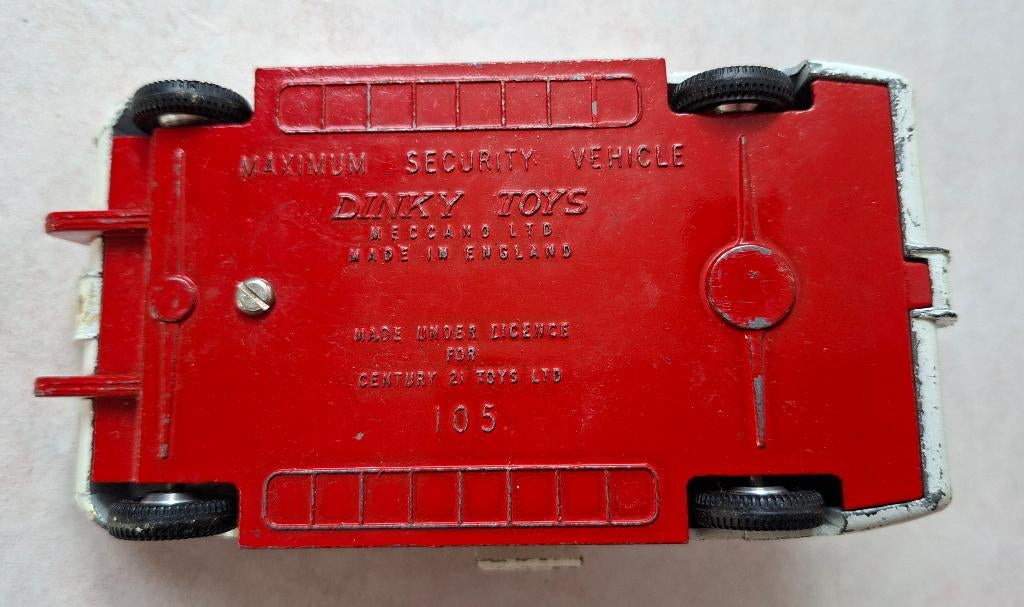 Dinky Toys Maximum Security Vehicle 105, Hobby en Vrije tijd, Modelauto's | 1:43, Gebruikt, Auto, Dinky Toys, Ophalen of Verzenden
