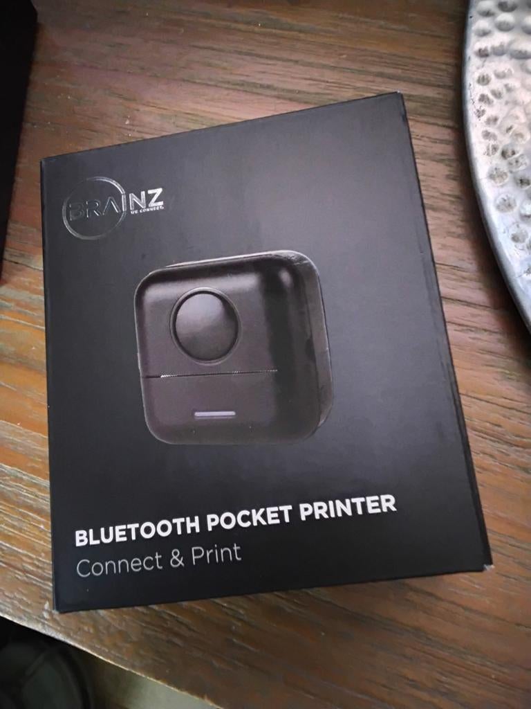 Brainz Bluetooth Pocket Printer - Compact & Draagbaar, Ophalen of Verzenden