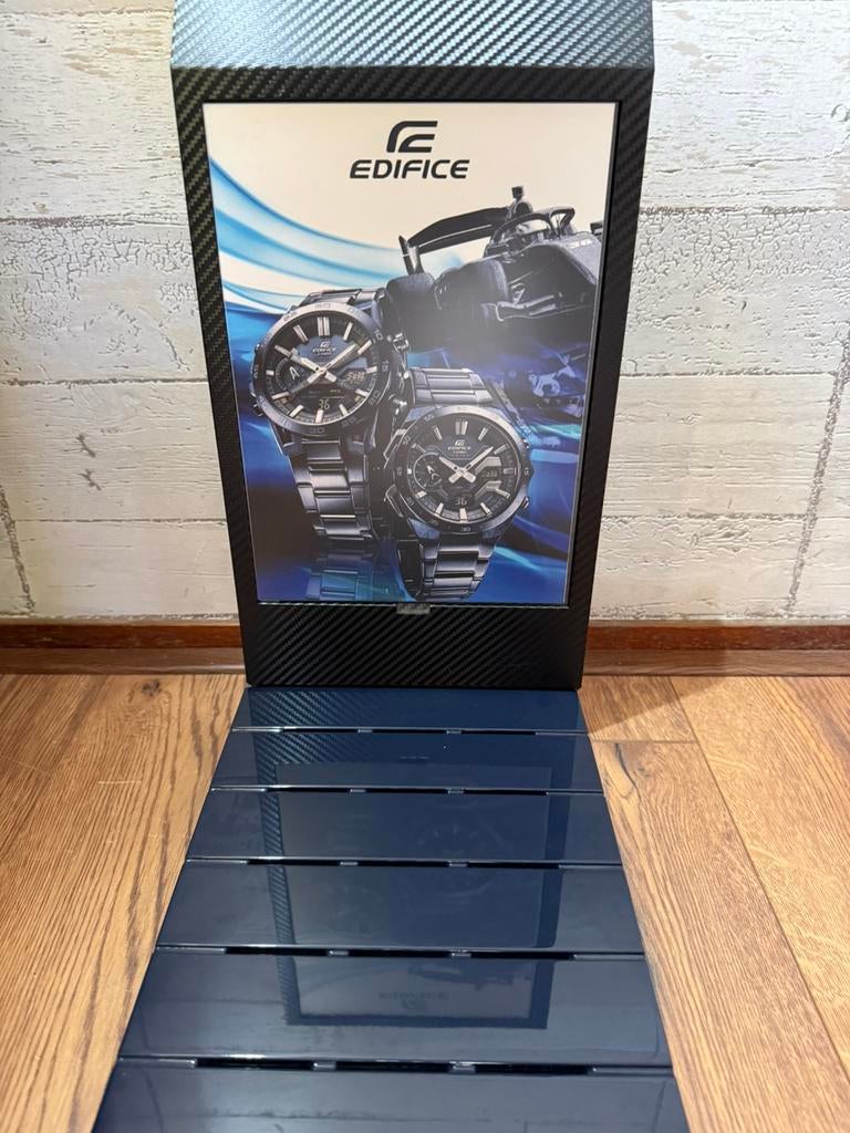 Casio Horloge Casio edifice display, Ophalen of Verzenden, Zo goed als nieuw, Staal, Overige merken