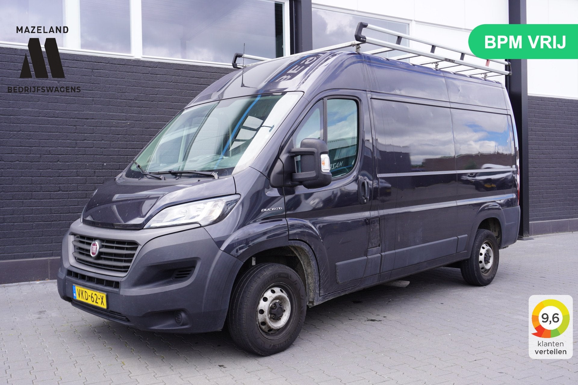 Fiat Ducato 2.3 MultiJet L2H2 EURO 6 - A/C Climate - Navi -, Voorwielaandrijving, Gebruikt, Start-stop-systeem, Zwart