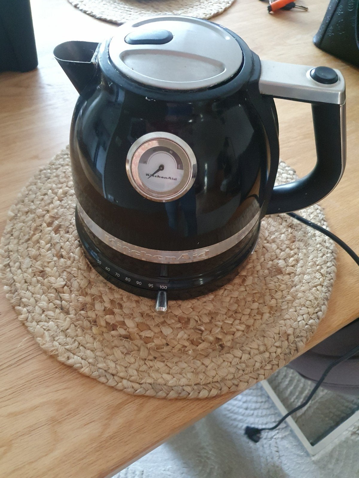 waterkoker kichtenaid, Witgoed en Apparatuur, Waterkokers, 1 tot 2 liter, Ophalen of Verzenden, Gebruikt