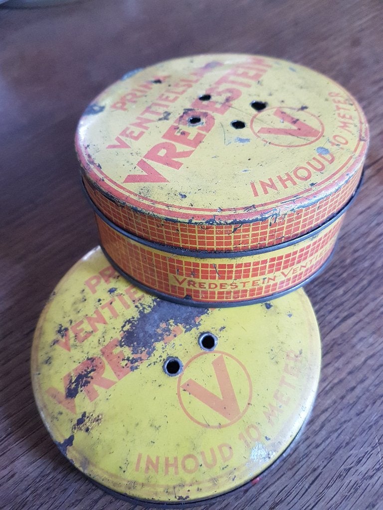 Oud vredestein ventielblik / Oldtimer fiets onderdelen, Fietsen en Brommers, Fietsonderdelen, Gebruikt, Racefiets, Overige typen