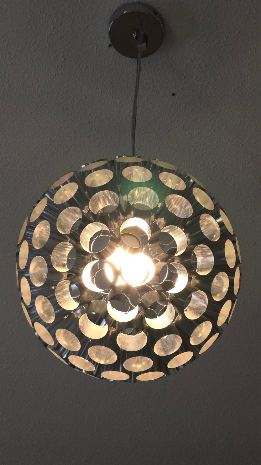 Vintage Kenwell Space Age-hanglamp, Ophalen of Verzenden, Gebruikt