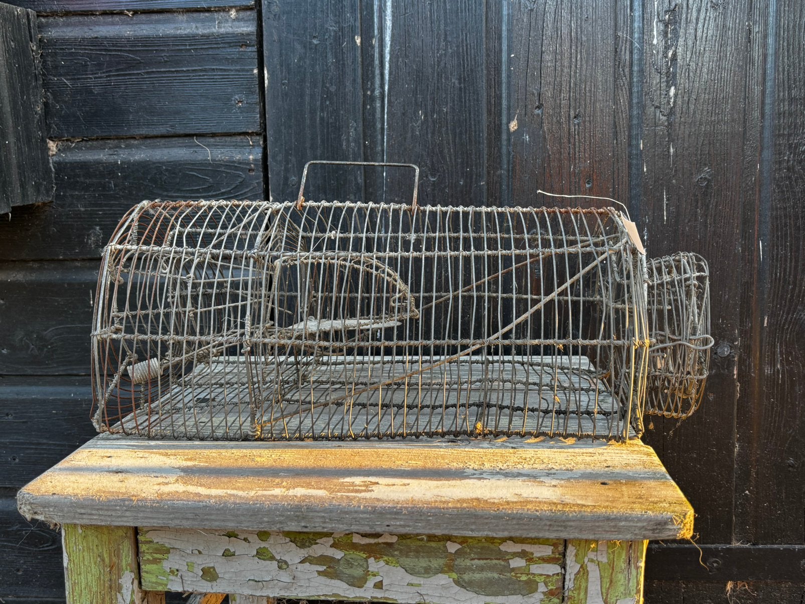 Oude draadijzeren rattenval, Ophalen of Verzenden